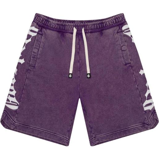 GODSPEED shorts con stampa - viola