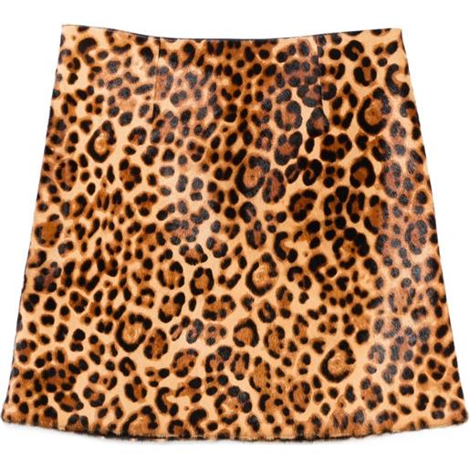 THELAURENT animal-print mini skirt - marrone