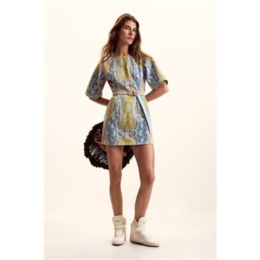 Desigual, abito arazzo mr. Christian lacroix, donna, cotone, blu, l
