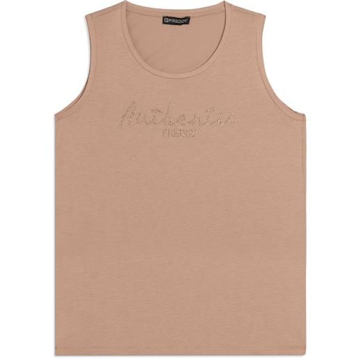 Freddy canotta authentic con logo freddy in strass