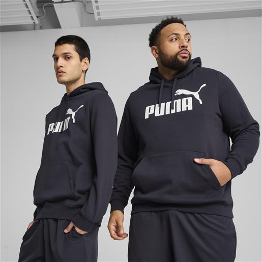 PUMA felpa con cappuccio essentials con logo n. 1 da uomo, abbigliamento, blu, s