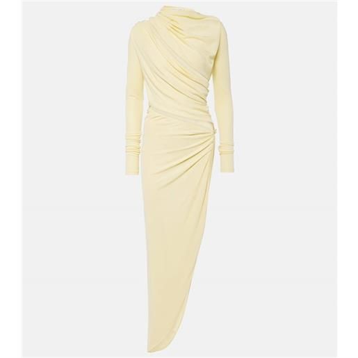 Christopher Esber abito midi asimmetrico con cut-out