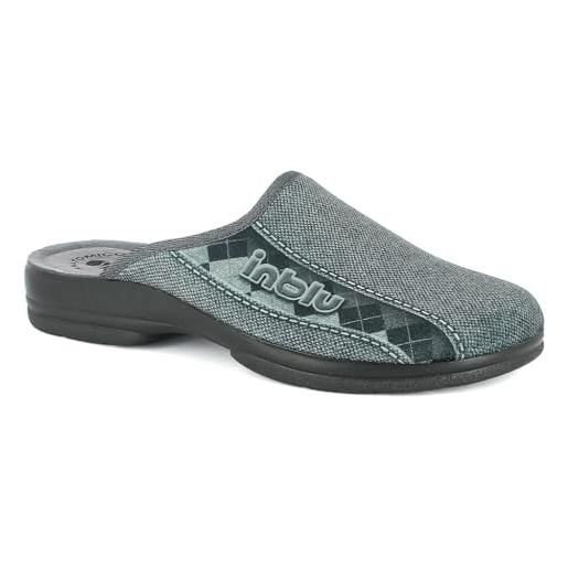inblu inblu modello paolo pantofola uomo grigio (45)