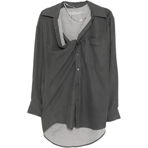 Alexander Wang chemisier con stampa - grigio