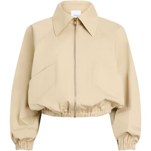 Patou bomber con zip - toni neutri