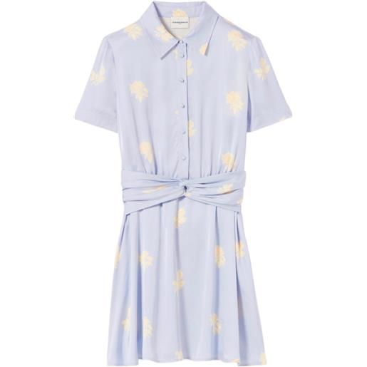Claudie Pierlot abito corto con stampa a fiori - blu