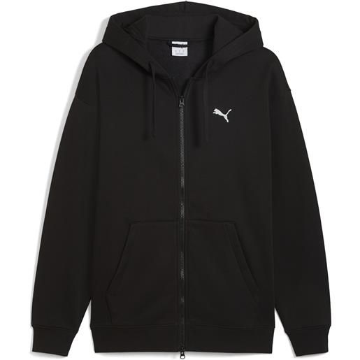 PUMA felpa con cappuccio e zip integrale mmq da uomo, accessori, nero, xxl