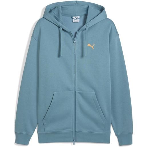 PUMA felpa con cappuccio e zip integrale mmq da uomo, accessori, blu, xxl