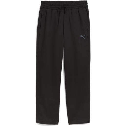 PUMA pantaloni in twill intrecciato da uomo, abbigliamento, nero, xxl
