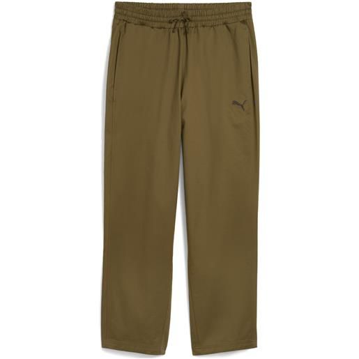 PUMA pantaloni in twill intrecciato da uomo, abbigliamento, verde, xxl