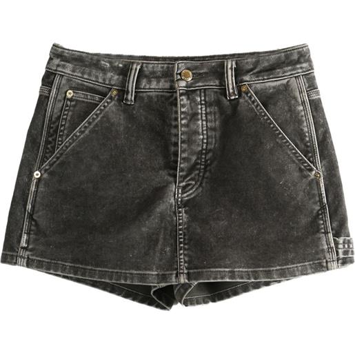 Alexander Wang minigonna con logo - grigio