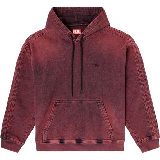 Diesel felpa d-um-rib_horse - rosso