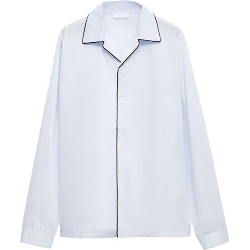 Prada camicia in cotone - blu