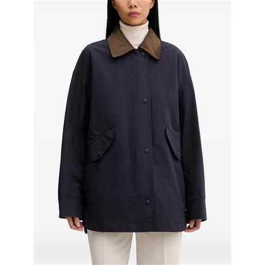 Marc O'Polo giacca con collo a contrasto - blu