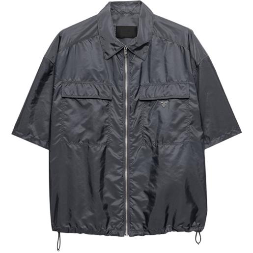 Prada camicia re-nylon - grigio