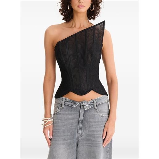 MOOS STUDIO top a triangolo - nero