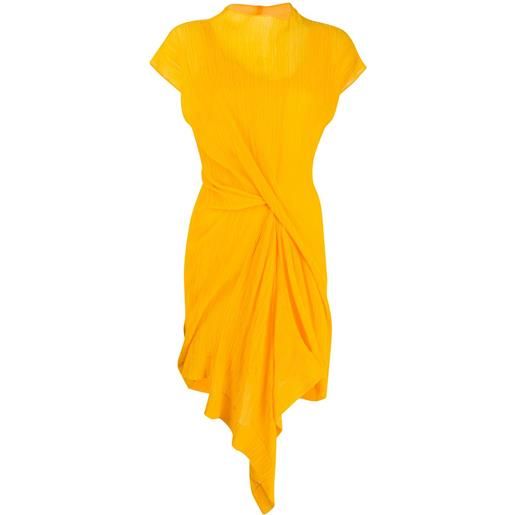 Nina Ricci tubino drappeggiato - giallo