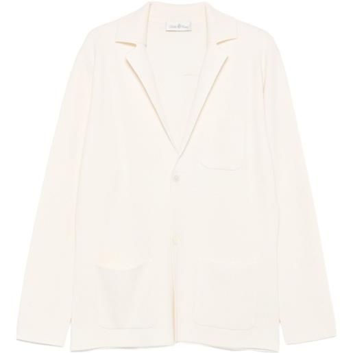 Della Ciana cardigan in lana e cashmere - bianco