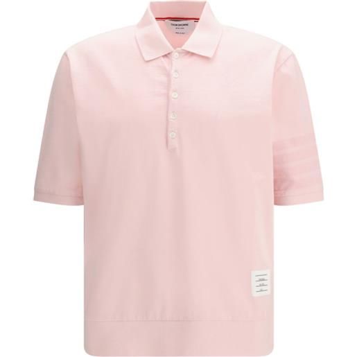 Thom Browne polo a maniche corte - rosa