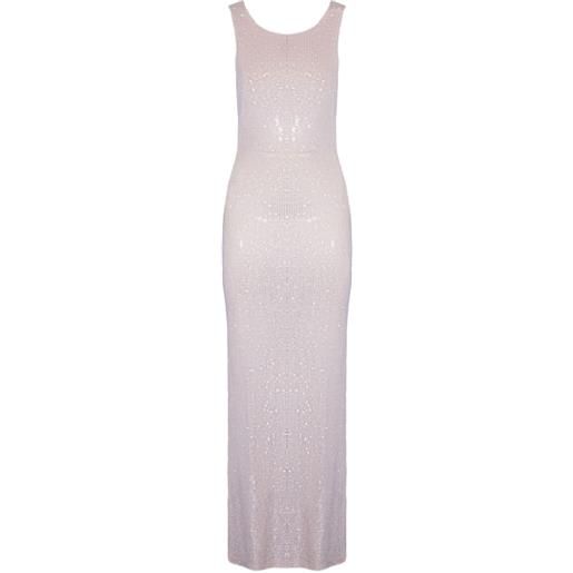 TWENTY FOURHAITCH abito con strass - toni neutri