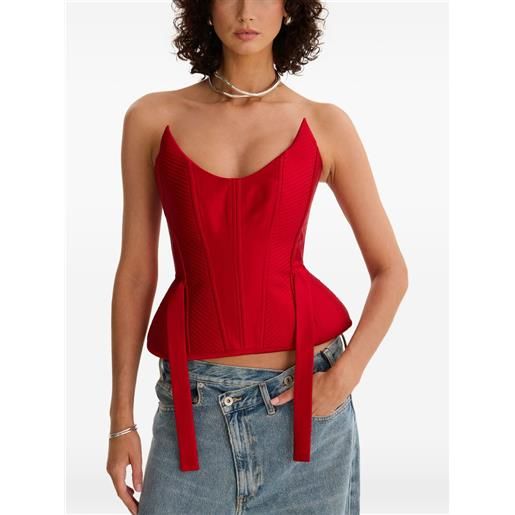 MOOS STUDIO top con nodo - rosso