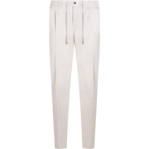 PT Torino pantaloni elasticizzati con coulisse - bianco