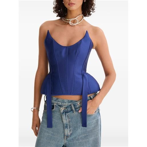 MOOS STUDIO top con nodo - blu