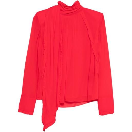 Dorothee Schumacher blusa con ruches - rosso