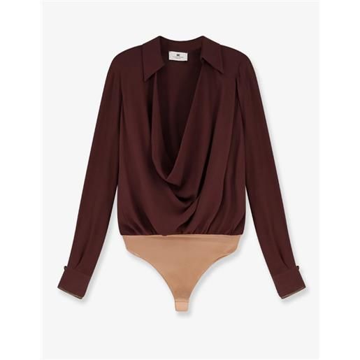ELISABETTA FRANCHI viscose georgette bodysuit