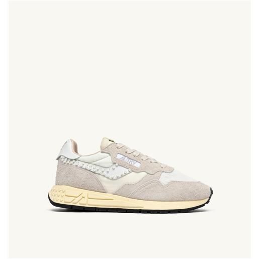 AUTRY sneakers reelwind low nylon suede bianco