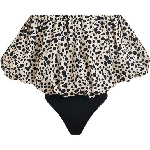 Essentiel Antwerp body con arricciatura - toni neutri