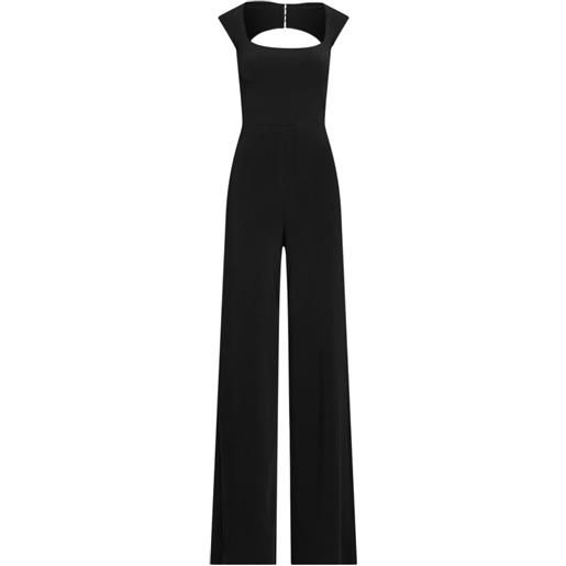 Ralph Lauren Collection tuta intera con scollo quadrato - nero