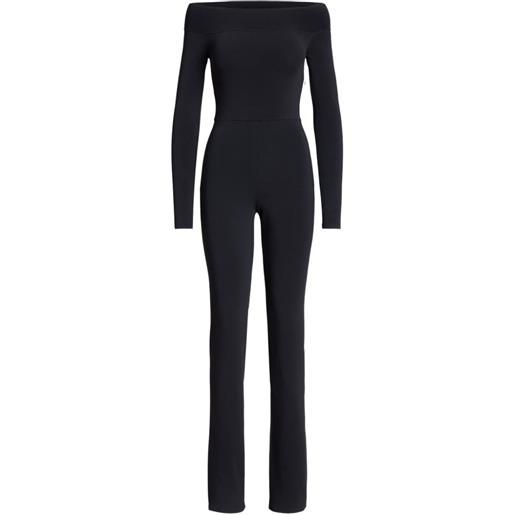 Ralph Lauren Collection tuta intera con spalle scoperte - nero
