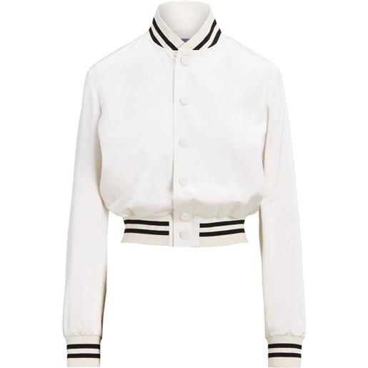 Ralph Lauren Collection bomber a righe - bianco