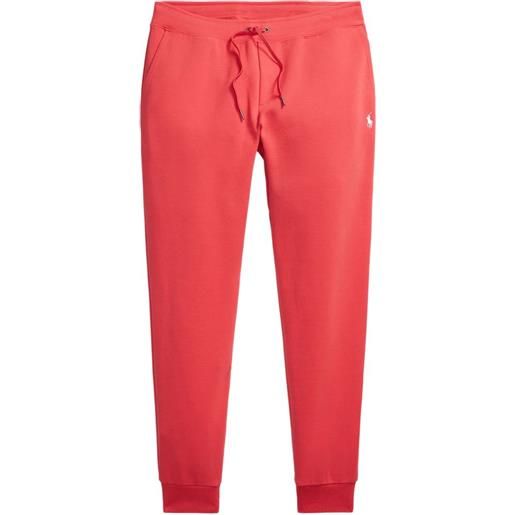 Polo Ralph Lauren pantaloni sportivi sportivi con coulisse e logo ricamato - rosso