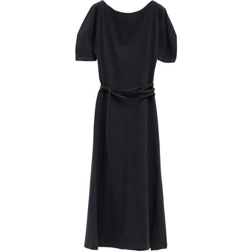 LEMAIRE abito midi con spalle scoperte - nero