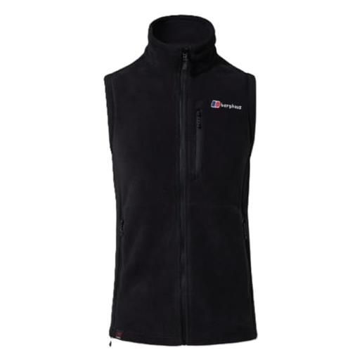 Berghaus prism polartec interactive gilet in pile, da uomo, nero, l