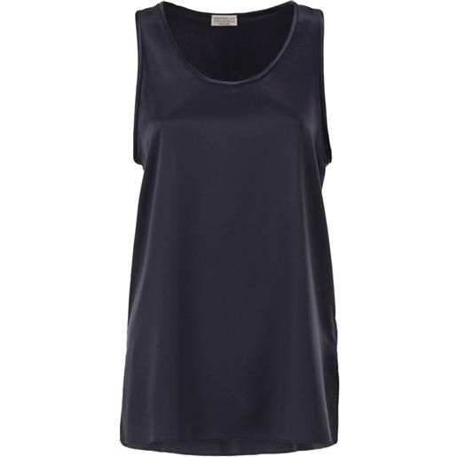 Brunello Cucinelli blusa smanicata