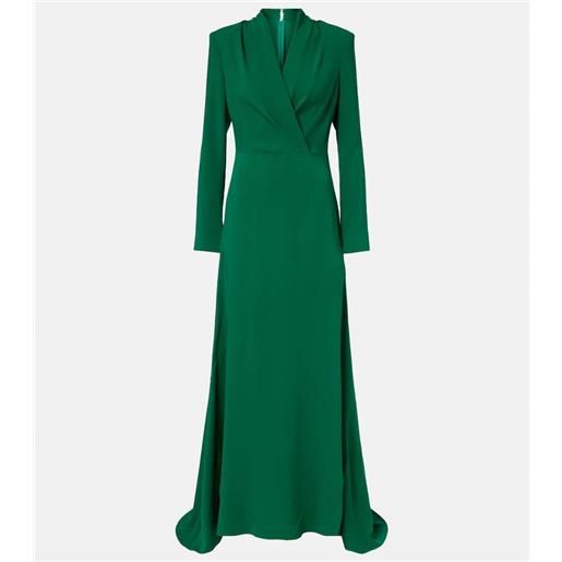 Oscar de la Renta abito lungo in misto seta