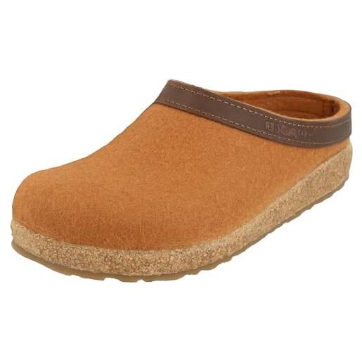 HAFLINGER Pantofole Unisex Adulto Grizzly Franzl 711001, Numero:41 EU, Colore:Arancione