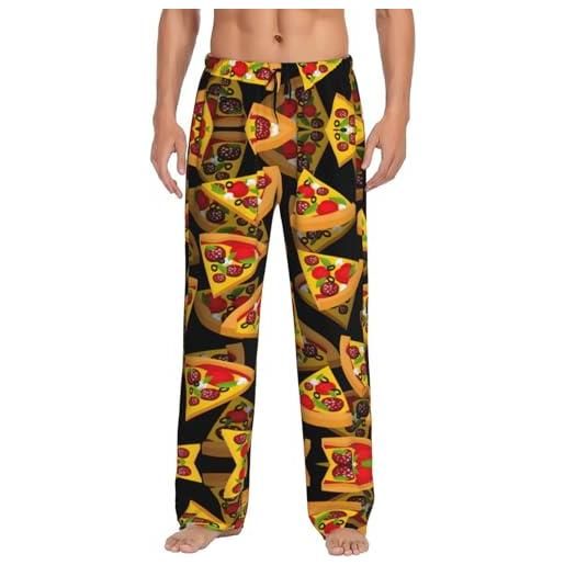Set pigiama da uomo a maniche lunghe con bottoni e pantaloni, 2 pezzi, con occhiali da birra, abbigliamento da notte 2XL