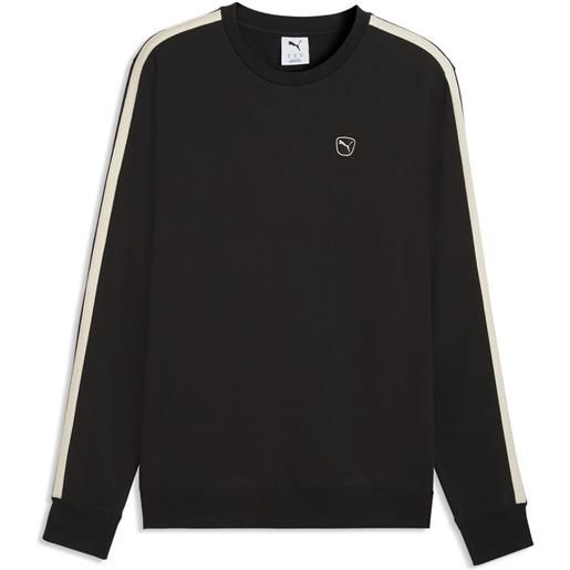 PUMA felpa essentials elevated da uomo, accessori, nero, s