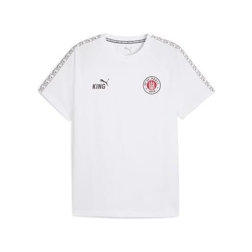 PUMA t-shirt fc st. Pauli king da uomo m, white espresso brown