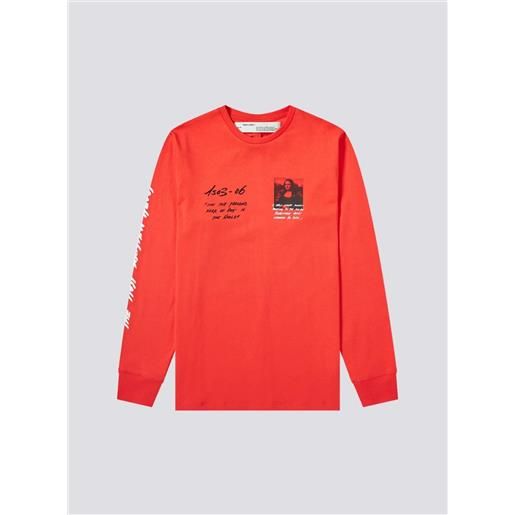 Off-White felpa Off-White uomo monnalisa girocollo rosso