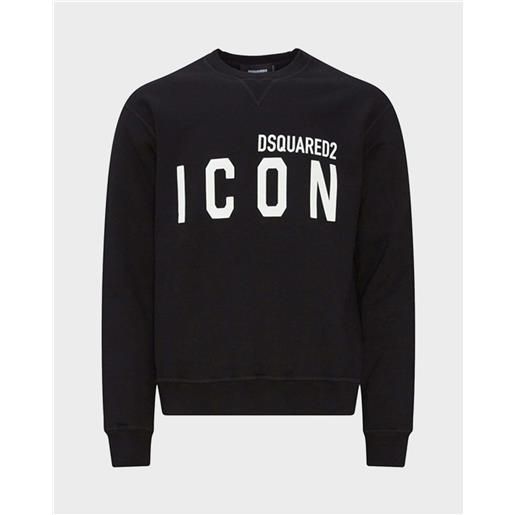 Dsquared2 felpa girocollo Dsquared2 icon nera nero
