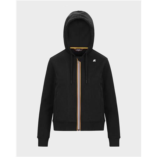 K-WAY felpa donna k-way deline fleece peach nero