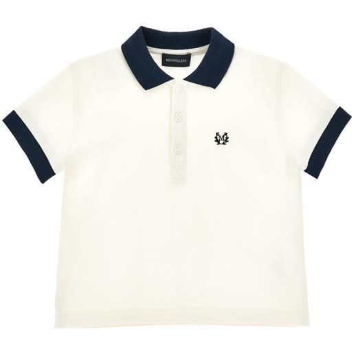 Monnalisa polo con ricamo logo