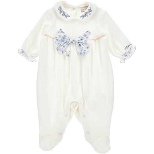 Monnalisa tutina fiocco e ricami