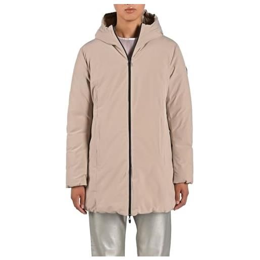 Canadian Classics cappotto reversibile lungo imbottito con cappuccio, beige, design minimalistico, chiusura a cerniera, , beige, 50