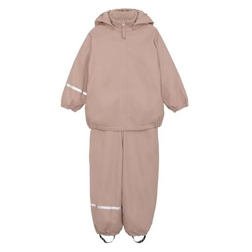 Celavi rainwear set lining-pu apparel, misty rose (524), 110 unisex-bambini e ragazzi